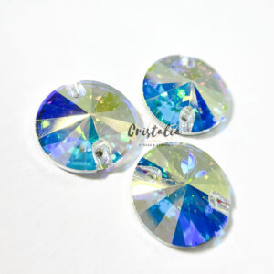 Cristales para coser rivoli tornasol vidrio