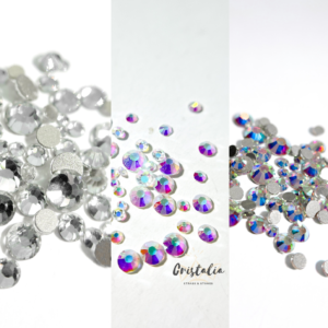 cristales strass no hotfix de vidrio tornasol cristal trasparente