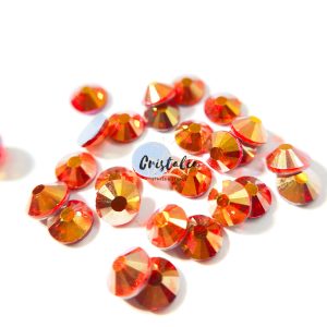 Cristal Naranjo Tornasol Hotfix Crystal Elements