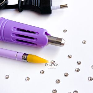 Aplicador Hotfix + 1440 Cristales Clear SS20 + 7 adaptadores + Lápiz
