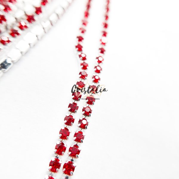 Cadena Strass Rojo Italiano SS10 (2.80mm) - Imagen 2