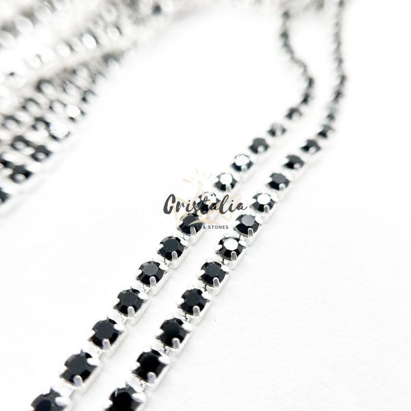Cadena Strass Negro SS10 (2.80mm)