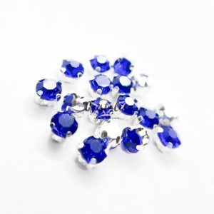 Cristal Zafiro Engarzado Para Coser