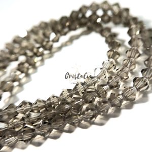 Cristal Bicono Light Brown Por Tira
