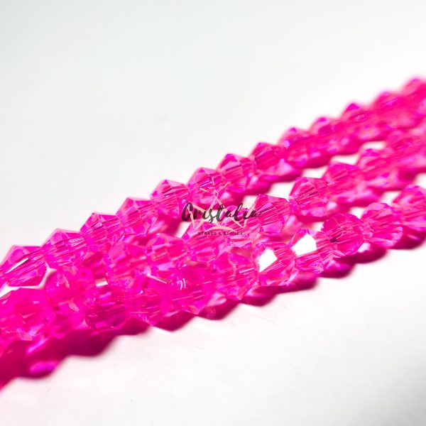 Cristal Bicono Pink Por Tira - Imagen 2