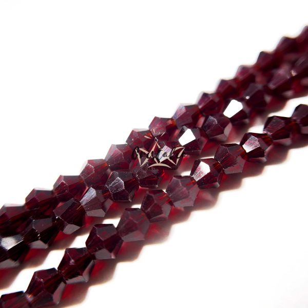 Cristal Bicono Rojo Por Tira - Imagen 2