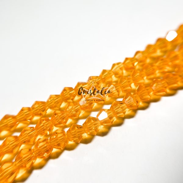 Cristal Bicono Topaz Por Tira - Imagen 2