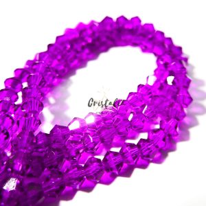 Cristal Bicono Velvet Por Tira