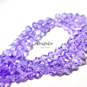 Cristal Bicono Violeta Por Tira