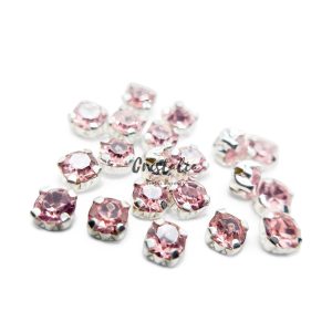 Cristal Pink Engarzado Para Coser