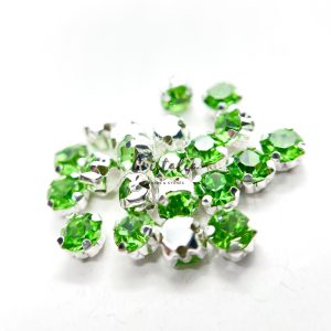 Cristal Light Verde Engarzado Para Coser