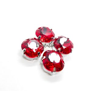 Cristal Engarzado Cushion Light Siam 10mm