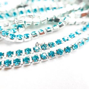 Cadena Strass Aguamarina SS10 (2.80mm)