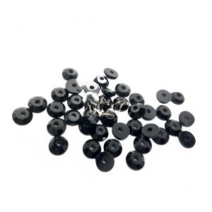 Cristal Negro Con Orificio Para Coser