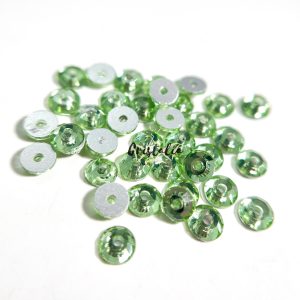 Cristal Light Verde Con Orificio Para Coser