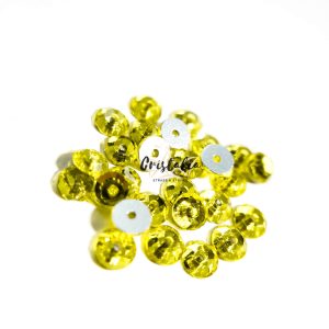 Cristal Con Orificio Amarillo Para Coser