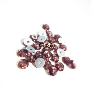 Cristal Con Orificio Dark Rose Para Coser