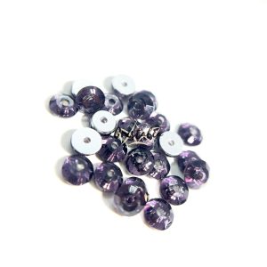 Cristal Con Orificio Morado Para Coser