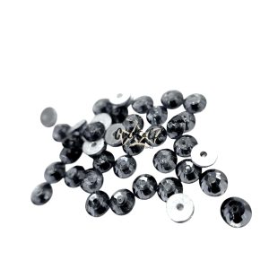 Cristal Con Orificio Gris Para Coser