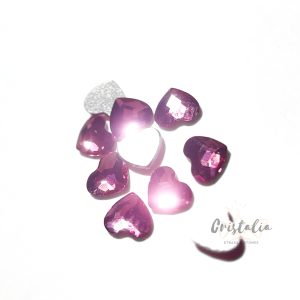 Corazón Fucsia 3.6MM Austriaco NO-HOTFIX